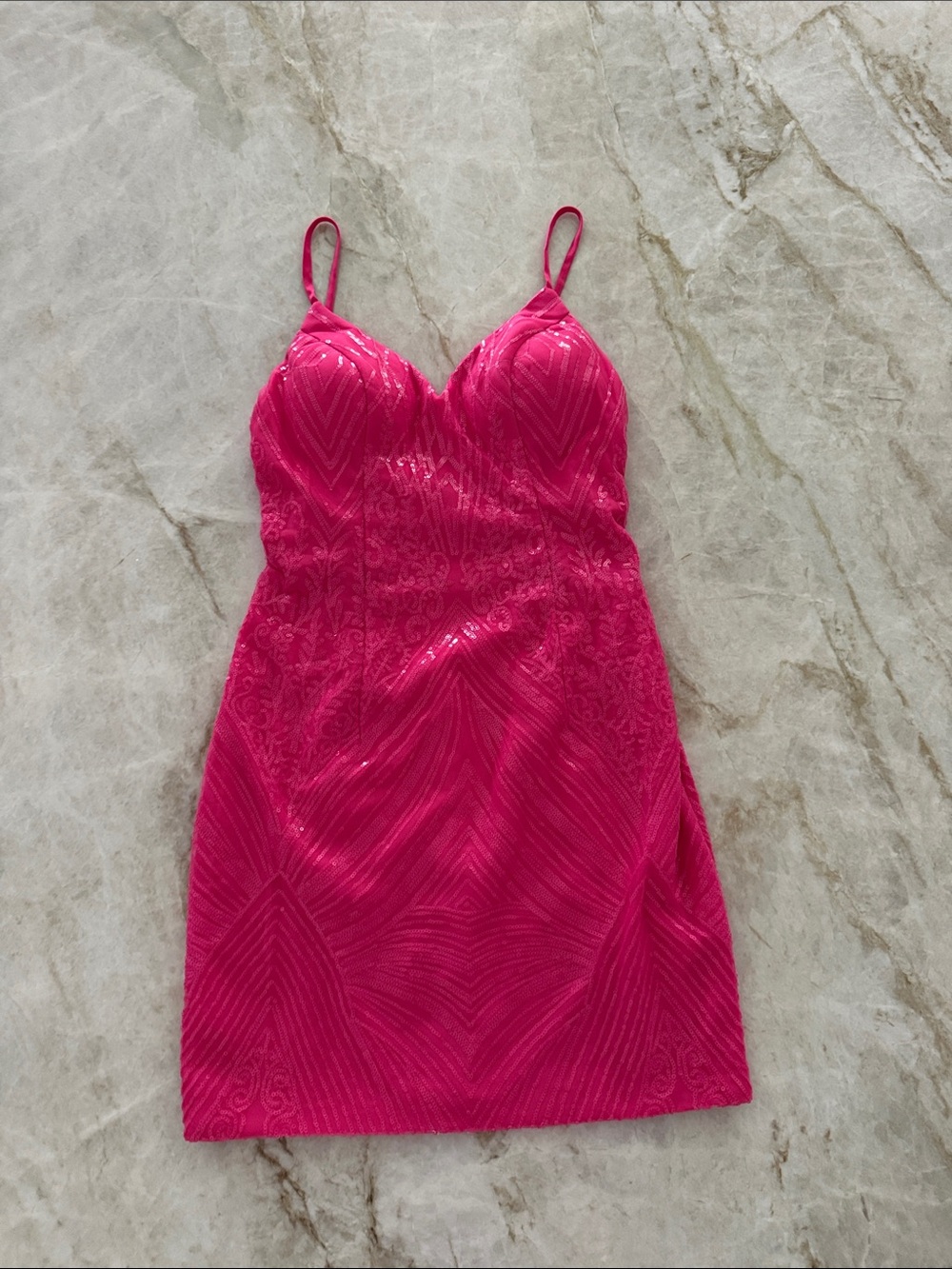 Women’s Pink Sequin Bodycon Dress